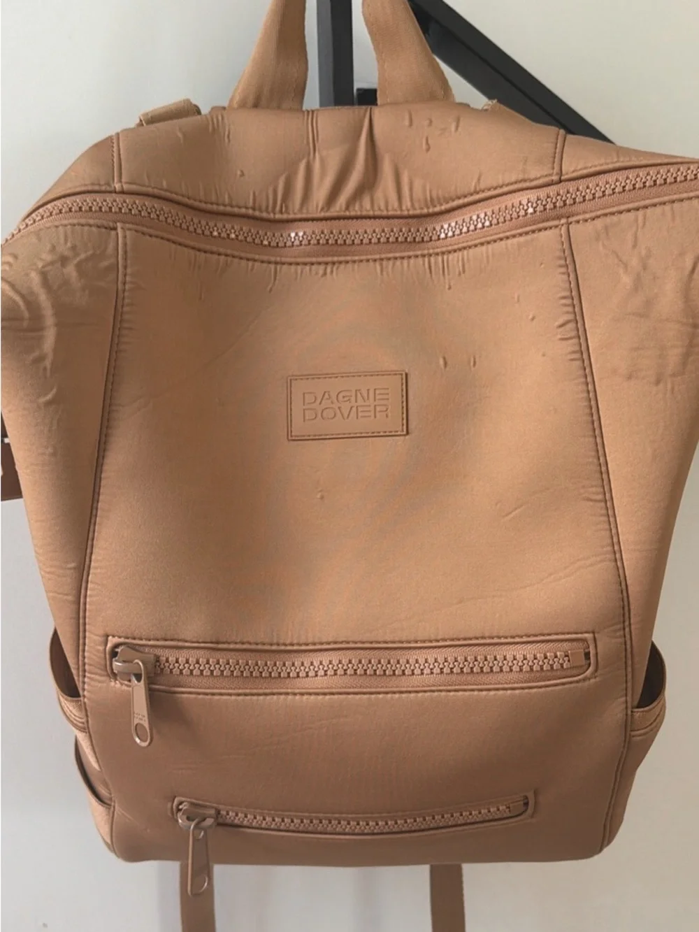Dagne Dover Camel Neoprene diaper bag